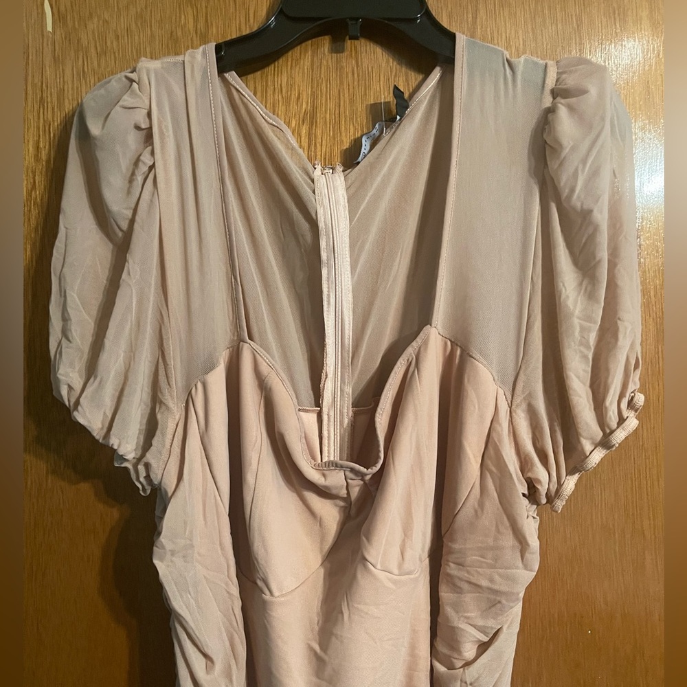 Fashion to Figure Blush Ruched Dress - Picture 9 of 9